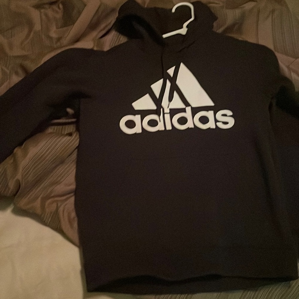 adidas Men’s Badge of Sport Logo Fleece Hoodie